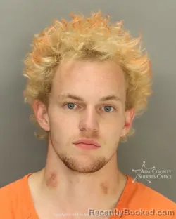 Mugshot of Isaiah Lucas Hutchins booked in Ada County, Idaho on October 3, 2026