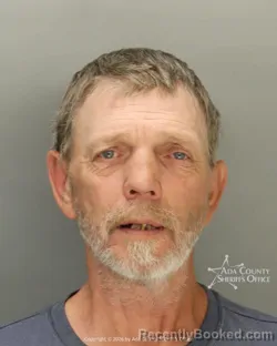 Mugshot of David William B Garcia booked in Ada County, Idaho on October 3, 2026