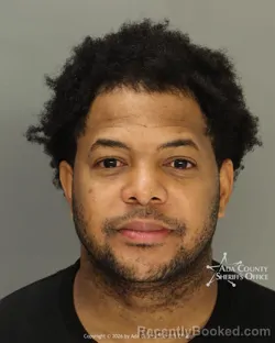 Mugshot of Ivan Javier Lizardo booked in Ada County, Idaho on October 3, 2026