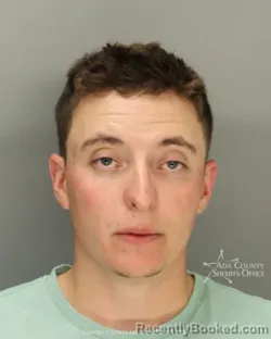 Mugshot of Noah Camrie Bartz booked in Ada County, Idaho on October 4, 2026