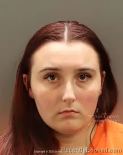 Mugshot of Nevaeh Lynn Church booked in Ada County, Idaho on October 4, 2026