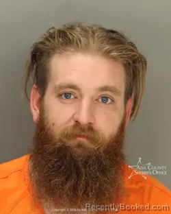 Mugshot of Andrew John Ragan booked in Ada County, Idaho on October 4, 2026