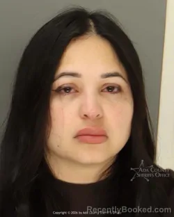 Mugshot of Brittany Corrales booked in Ada County, Idaho on October 6, 2026