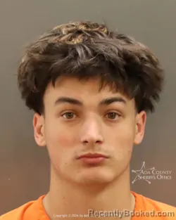 Mugshot of Forest Ryon Hine booked in Ada County, Idaho on October 8, 2026