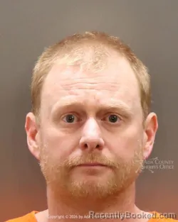 Mugshot of Ian Travis Birrell booked in Ada County, Idaho on October 8, 2026