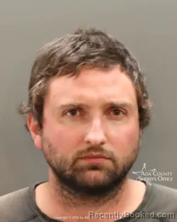 Mugshot of Peter Daniel Caughlin booked in Ada County, Idaho on October 8, 2026