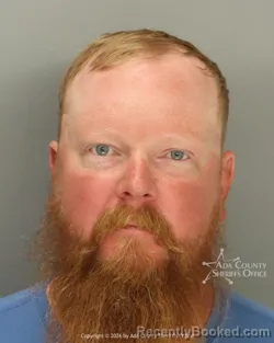 Mugshot of Nicholas Miller booked in Ada County, Idaho on October 9, 2026