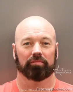 Mugshot of Justin Michael Spradling booked in Ada County, Idaho on October 10, 2026