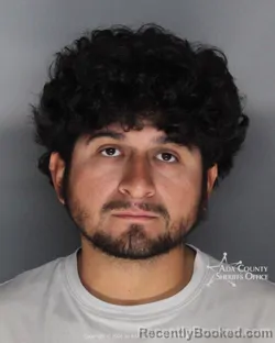 Mugshot of Angel Uriel Vigil booked in Ada County, Idaho on October 11, 2026