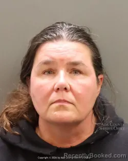 Mugshot of Joetta Michelle Loman booked in Ada County, Idaho on October 12, 2026