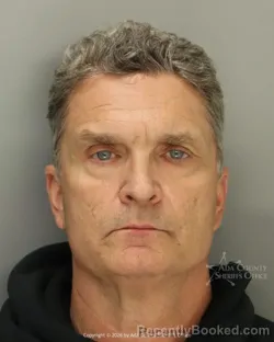 Mugshot of George Harold Vogel booked in Ada County, Idaho on October 16, 2026