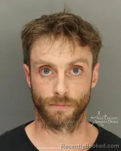 Mugshot of Garrett N. Aldred booked in Ada County, Idaho on October 16, 2026