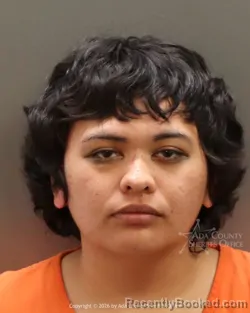 Mugshot of Aaliyah Marissa Dominic booked in Ada County, Idaho on October 18, 2026