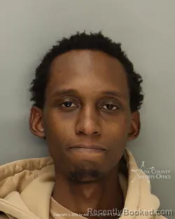 Mugshot of Omar Abdullahi Talaso booked in Ada County, Idaho on October 18, 2026