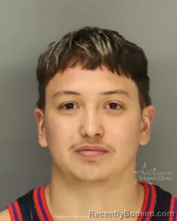 Mugshot of Alfredo Nathan Ortiz Romero booked in Ada County, Idaho on October 21, 2026