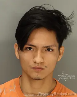 Mugshot of Charli Santos Quispe booked in Ada County, Idaho on October 23, 2026