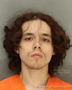 Mugshot of Adrian Tomas Antunez booked in Ada County, Idaho on October 23, 2026