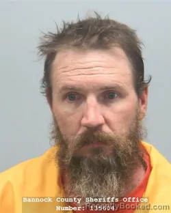 Mugshot of Jesse William Burrell booked in Bannock County, Idaho on August 19, 2026