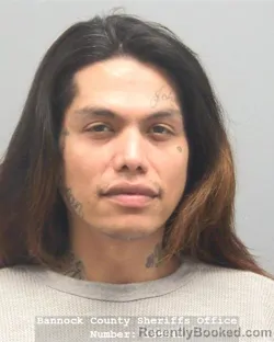 Mugshot of Jade Lloyd Coby booked in Bannock County, Idaho on August 24, 2026