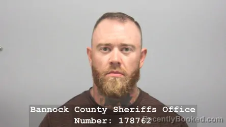 Mugshot of ALEC CHRISTOPHER TUFTE booked in Bannock County, Idaho on July 22, 2026
