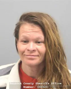 Mugshot of MIRANDA LENAE ANGUIANO booked in Bannock County, Idaho on July 13, 2026