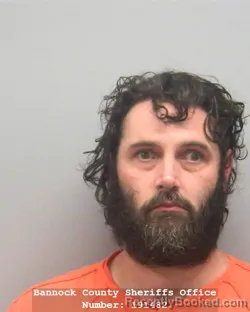 Mugshot of Christopher Zachary Mock booked in Bannock County, Idaho on August 18, 2026