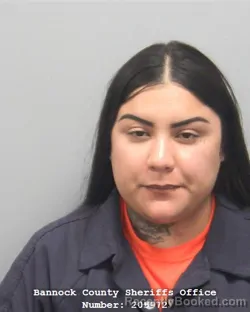 Mugshot of DELIA NICOLE GARCIA booked in Bannock County, Idaho on July 18, 2026