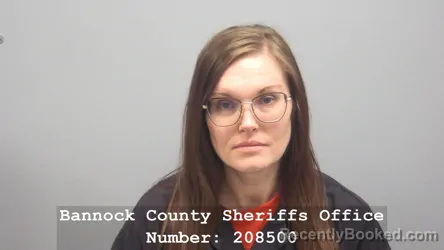 Mugshot of Brittany Kayla Myler booked in Bannock County, Idaho on September 4, 2026
