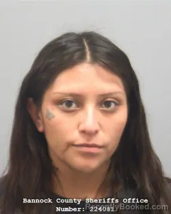 Mugshot of Ayliah Jade Reyes booked in Bannock County, Idaho on August 20, 2026