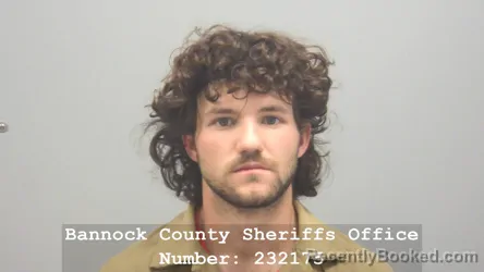 Mugshot of CHRISTOPHER JEFFREY HOLMES booked in Bannock County, Idaho on May 19, 2026