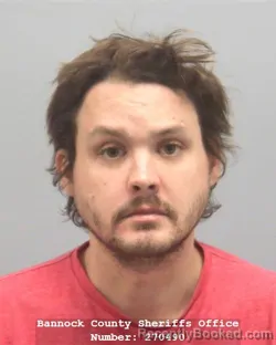 Mugshot of Alexander Jason Caudle booked in Bannock County, Idaho on August 25, 2026