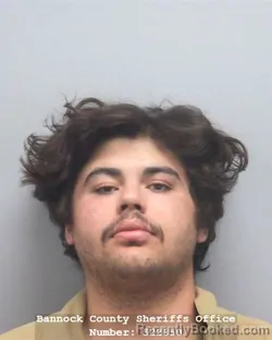 Mugshot of MATAEO ANTHONY STANLEY DELACRUZ booked in Bannock County, Idaho on July 27, 2026