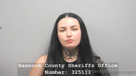 Mugshot of Chloe Jade Marlatt booked in Bannock County, Idaho on August 21, 2026