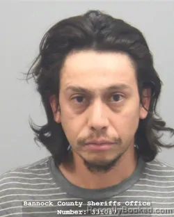 Mugshot of RICARDO AGUIAR booked in Bannock County, Idaho on May 29, 2026