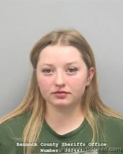 Mugshot of Kyra Lynn Bragg booked in Bannock County, Idaho on October 24, 2026