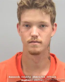 Mugshot of Benjamin Andrew Lopez booked in Bannock County, Idaho on August 26, 2026