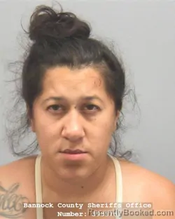 Mugshot of Amanda Irene Munoz booked in Bannock County, Idaho on August 30, 2026