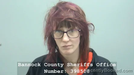 Mugshot of Tayllina Kay Moon booked in Bannock County, Idaho on August 16, 2026