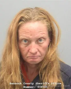 Mugshot of NICOLE MARIE MERRELL booked in Bannock County, Idaho on July 29, 2026