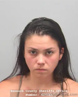 Mugshot of SHARMAYA MARIE SANCHEZ booked in Bannock County, Idaho on July 17, 2026