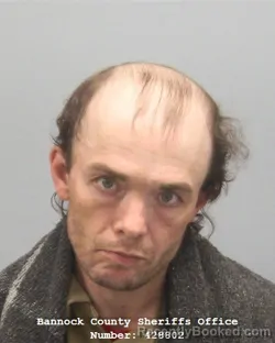 Mugshot of Brendon Leon Ward booked in Bannock County, Idaho on August 18, 2026