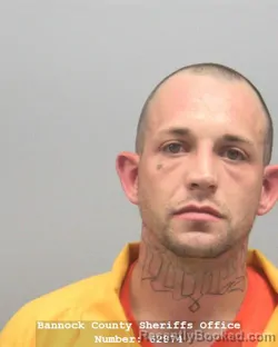 Mugshot of JOSHUA DYLAN JENSEN booked in Bannock County, Idaho on July 29, 2026