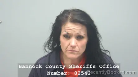 Mugshot of SABINA ADAMSON booked in Bannock County, Idaho on May 19, 2026