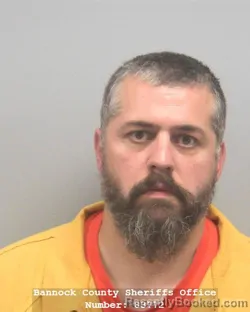 Mugshot of BRETT NOEL NEWBY booked in Bannock County, Idaho on May 29, 2026