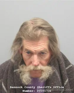 Mugshot of MICHAEL LAMAR OLSON booked in Bannock County, Idaho on July 8, 2026