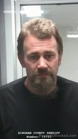 Mugshot of ROBERT LEROY WELLS booked in Bingham County, Idaho on April 15, 2026