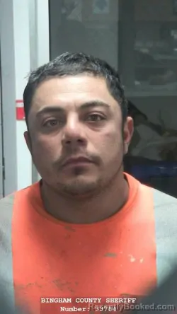 Mugshot of ADRIAN GALARZA ORTIZ booked in Bingham County, Idaho on June 8, 2026