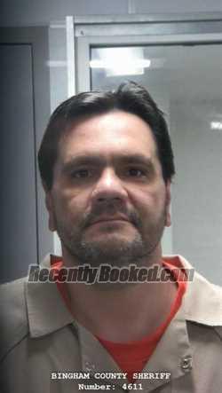 Mugshot of DOUGLAS JOHN SKINNER booked in Bingham County, Idaho on April 22, 2026