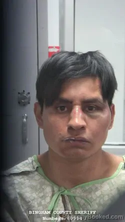 Mugshot of SAMUEL GOMEZ-MARTINEZ booked in Bingham County, Idaho on March 29, 2026