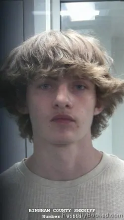 Mugshot of ZAIDEN WAYNE ZAVALZA booked in Bingham County, Idaho on March 31, 2026